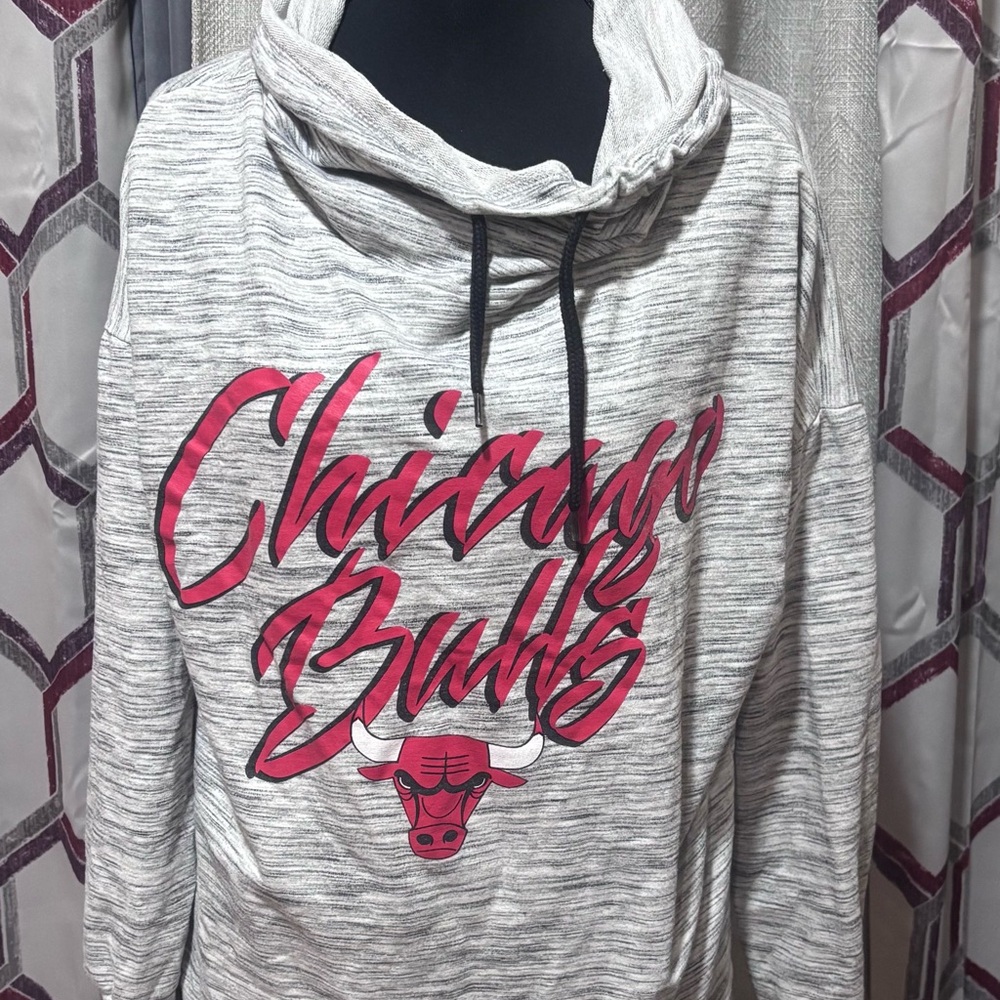 NBA Gray Hoodie with Red Accents